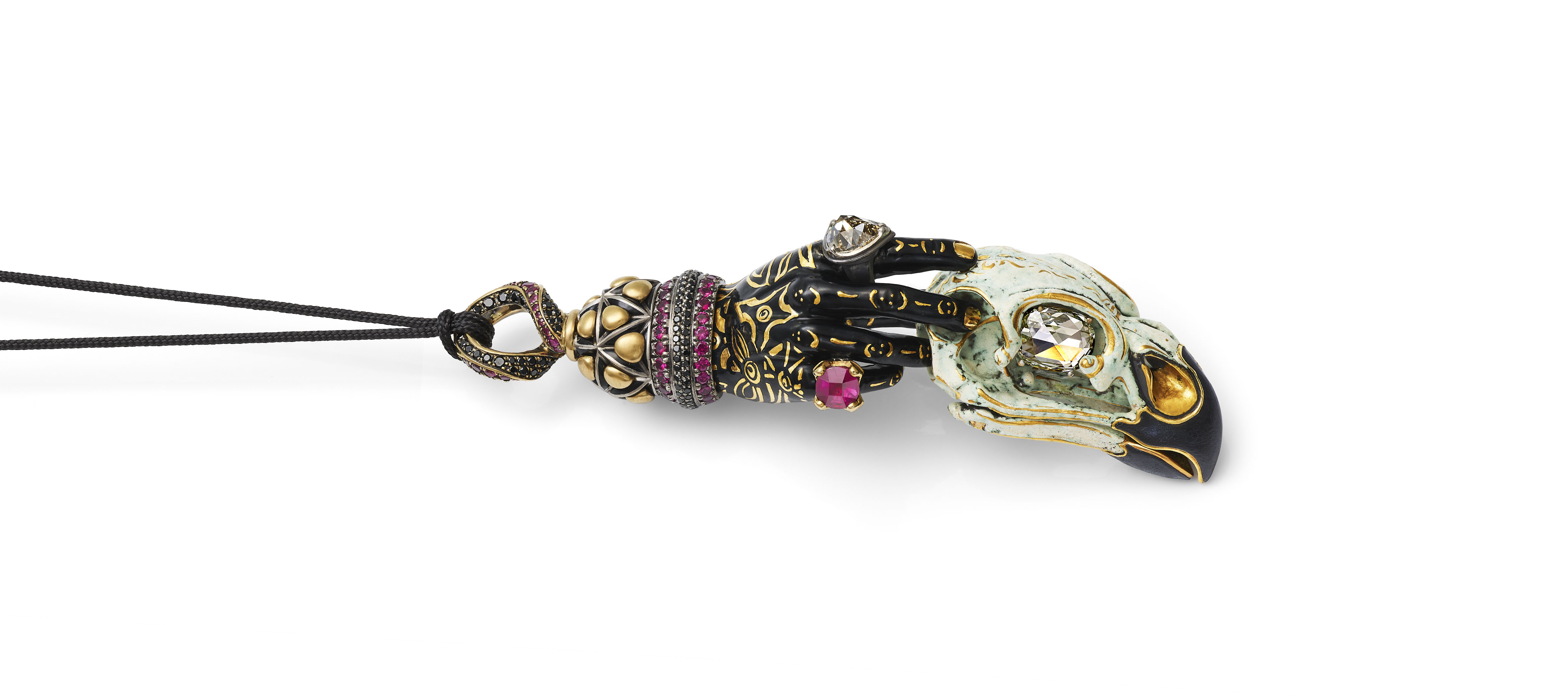 Hand with Eagle Skull
