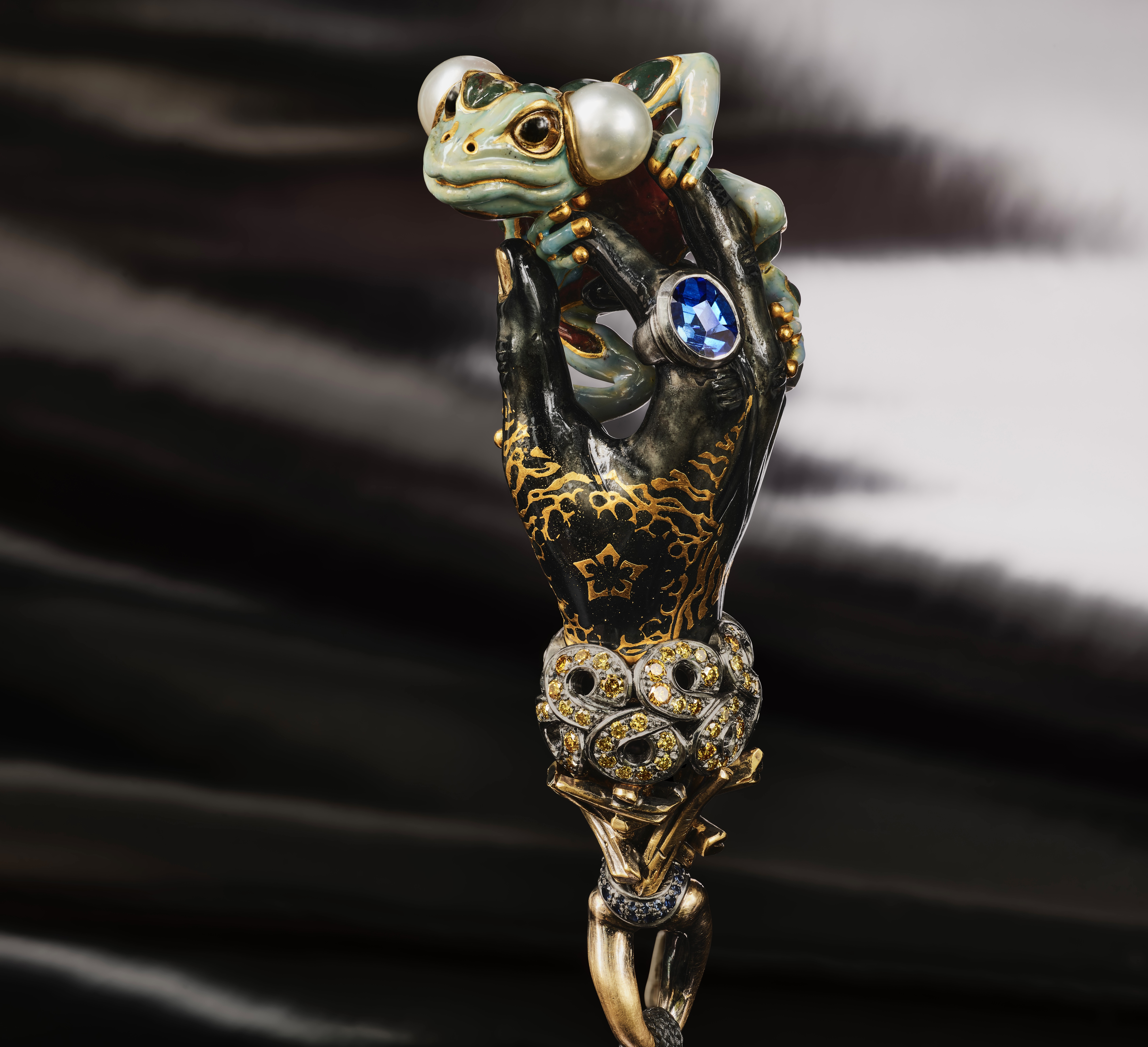Hand mit Frosch III
