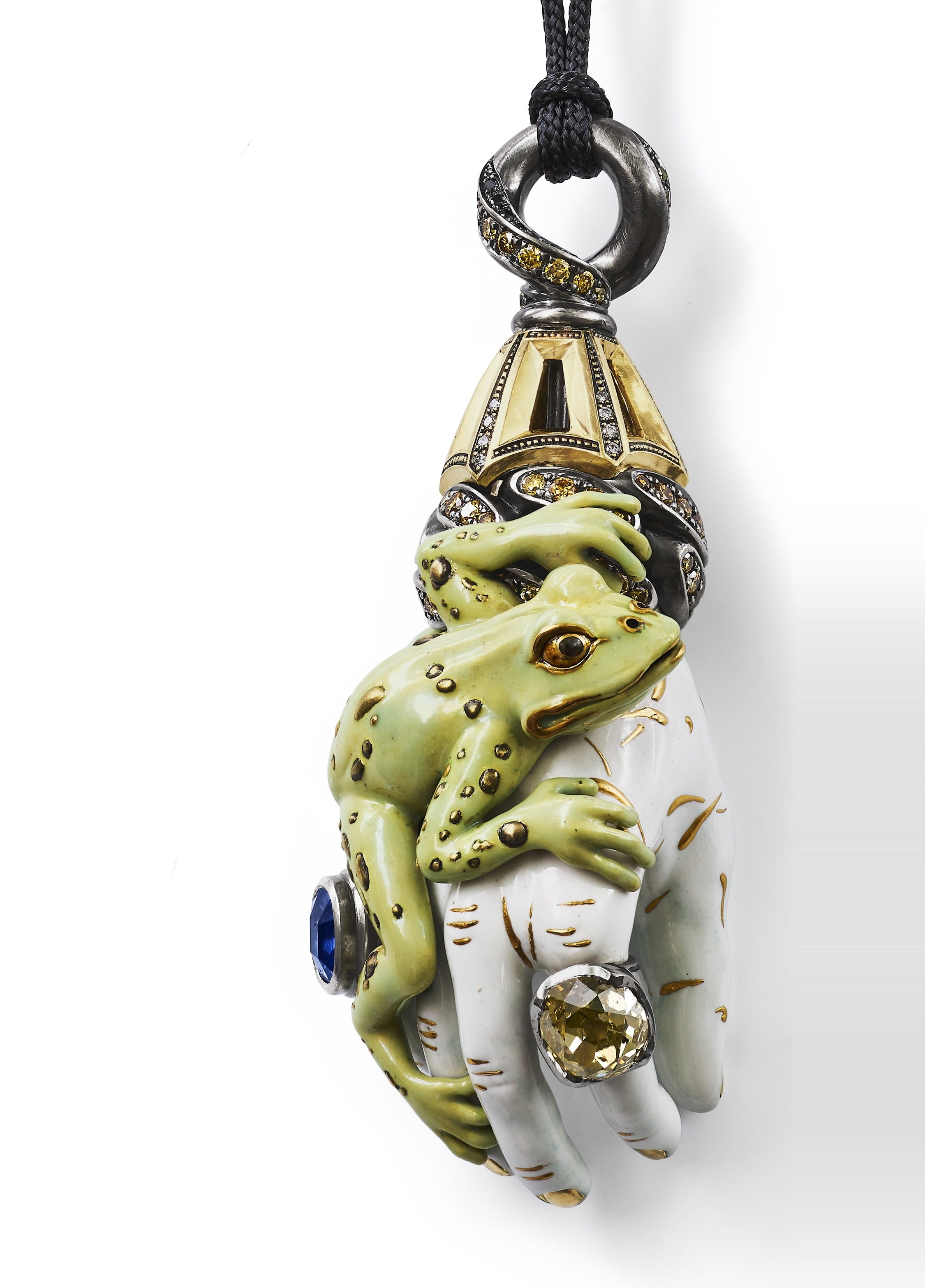 Hand mit Frosch V
