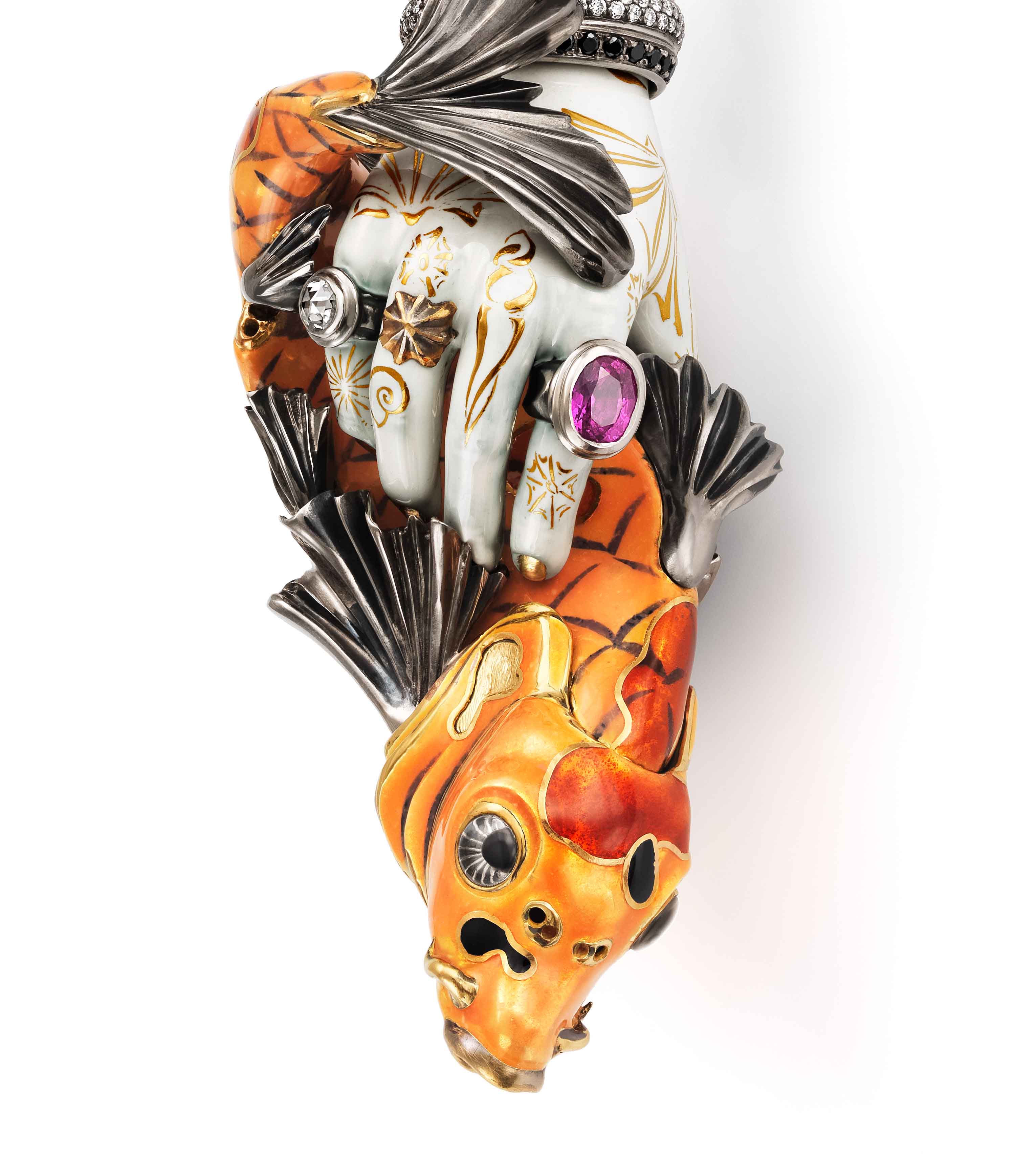 Hand With Koi