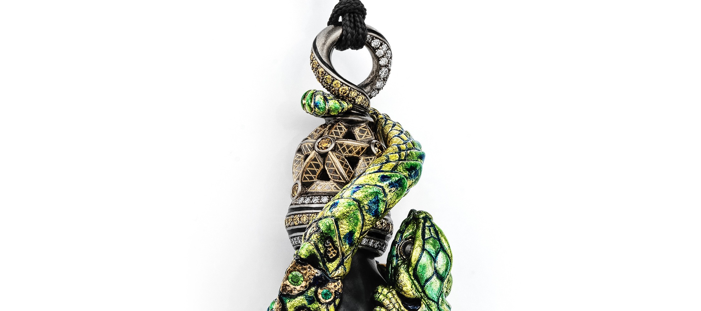 Hand with Green Lizard